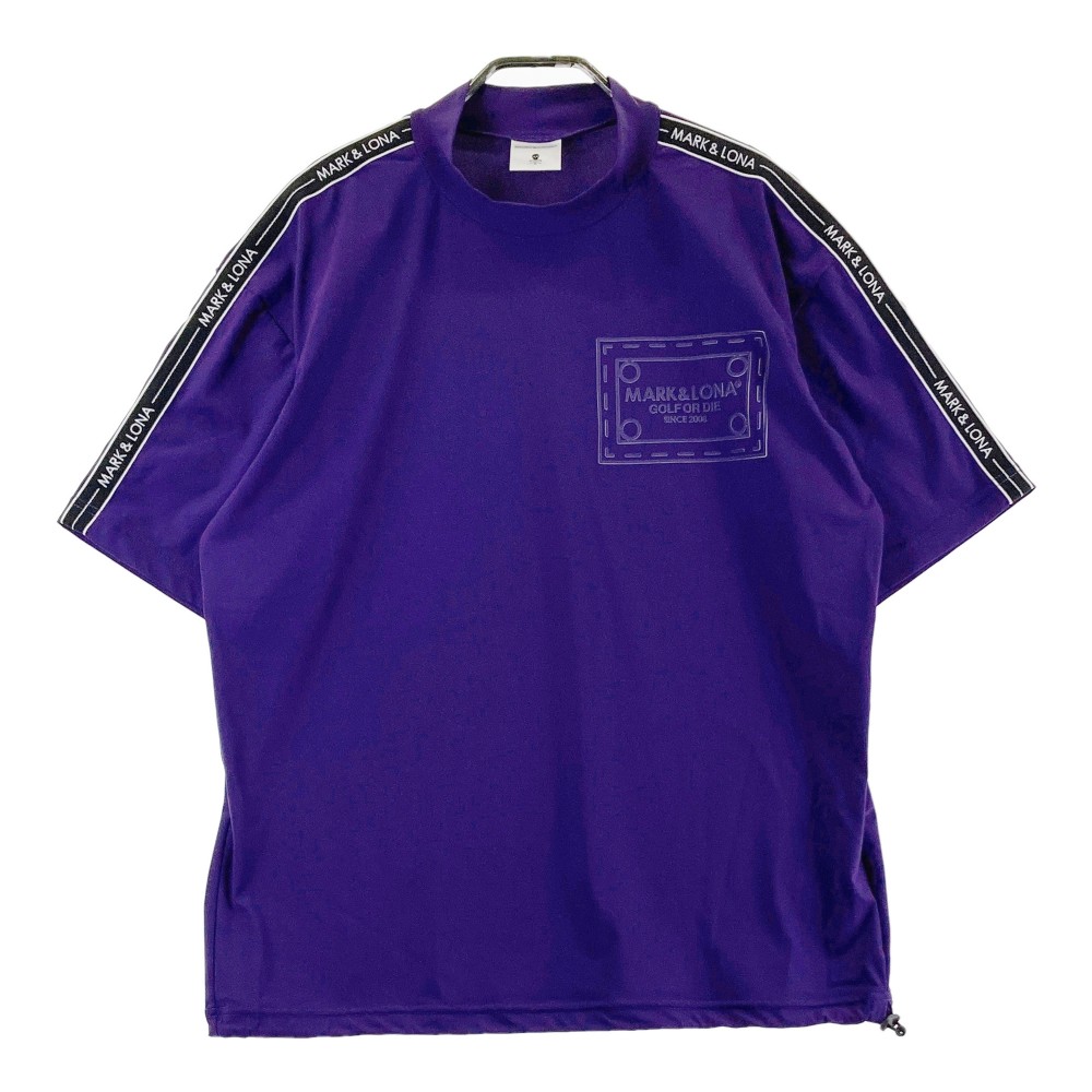 MARK&LONA マークアンドロナ モックネック 半袖 Tシャツ パープル系 48 【中古】ゴルフウェア メンズ