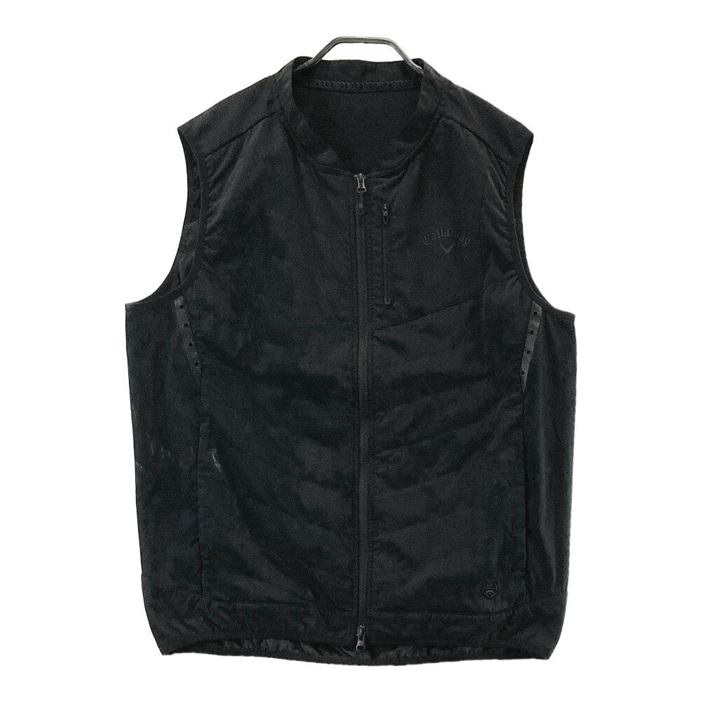 CALLAWAY キャロウェイ 中綿 ジップベスト ブラック系 3L 【中古】ゴルフウェア メンズ