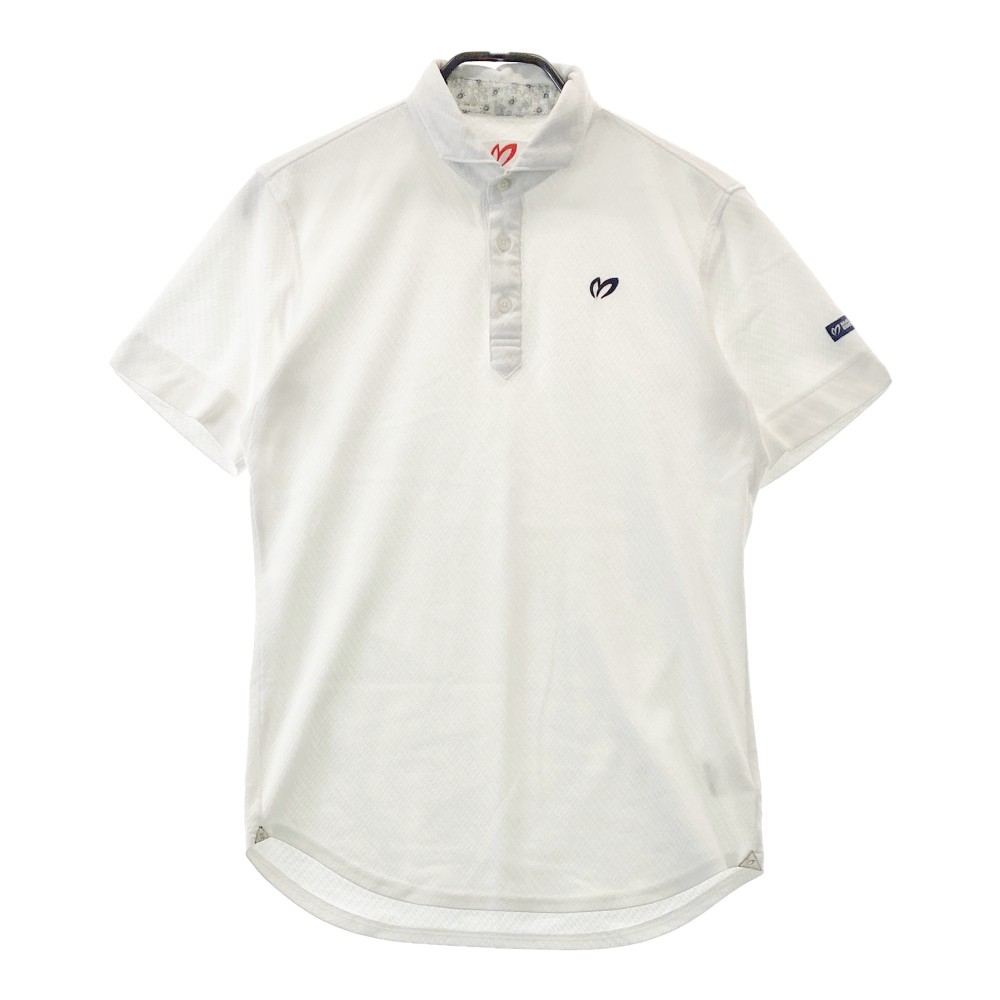 MASTER BUNNY EDITION マスターバニーエディション 半袖ポロシャツ 総柄 ホワイト系 4 【中古】ゴルフウェア メンズ