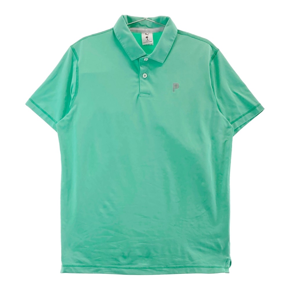 PUMA GOLF プーマゴルフ 2023年モデル 半袖ポロシャツ グリーン系 US S 【中古】ゴルフウェア メンズ