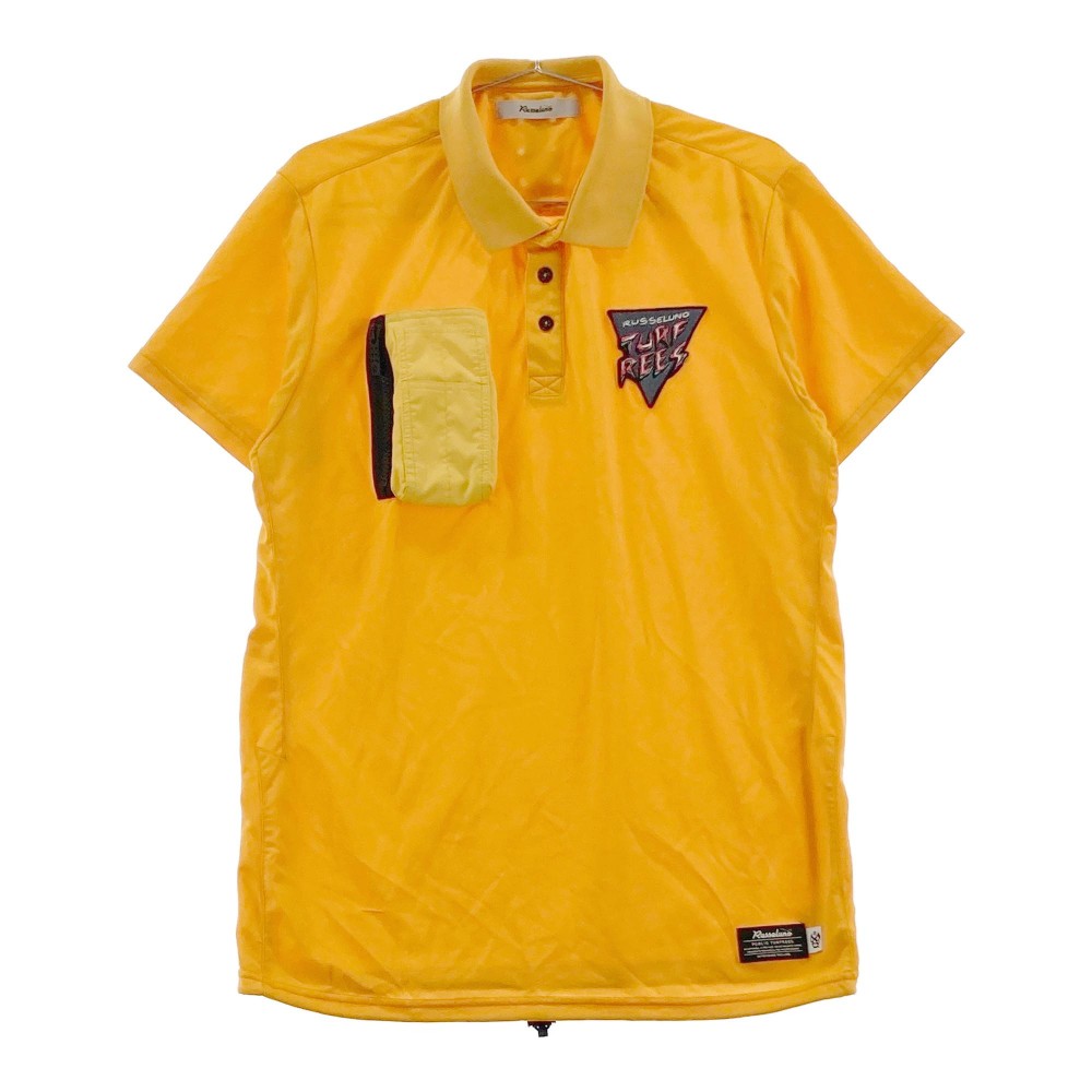 RUSSELUNO ラッセルノ 2022年モデル 半袖ポロシャツ オレンジ系 5 【中古】ゴルフウェア メンズ