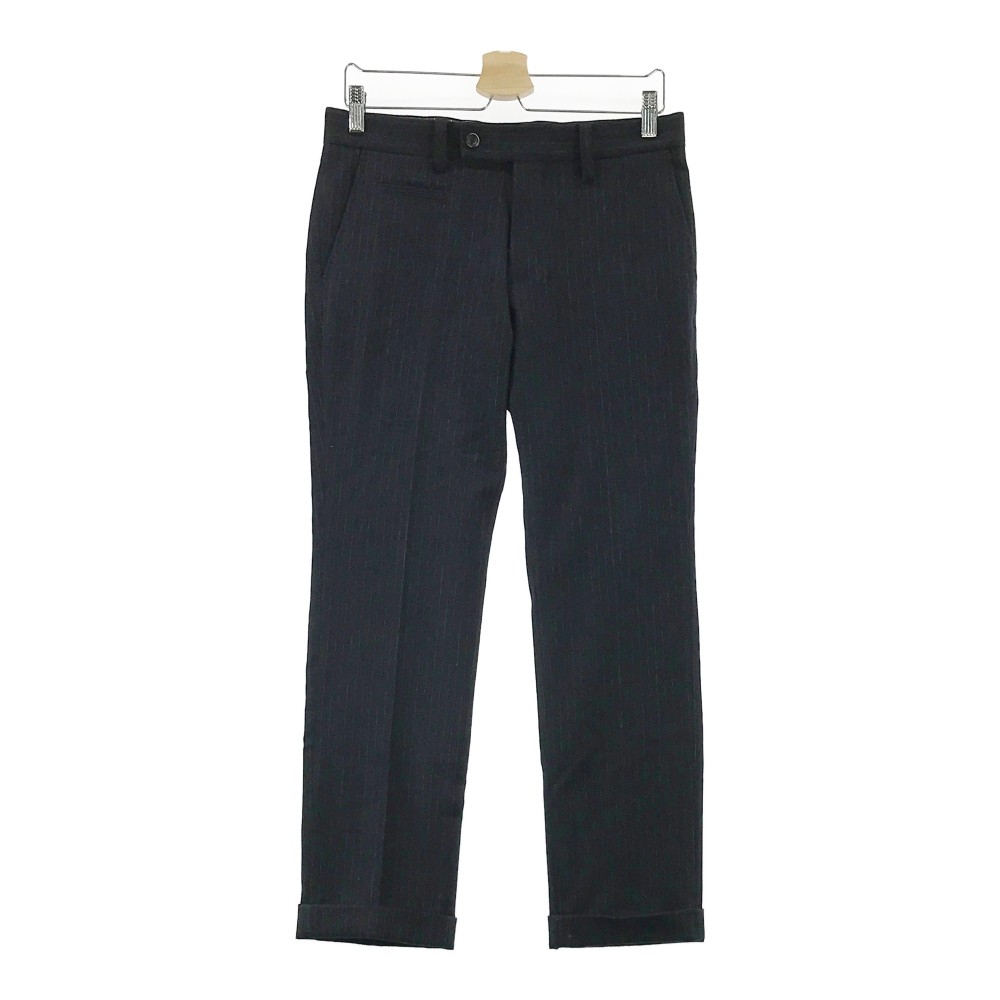 CALLAWAY SELECT キャロウェイ セレクト ストレッチパンツ ストライプ柄 ネイビー系 M 【中古】ゴルフウェア メンズ