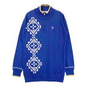 MUNSING WEAR マンシングウェア ハーフジップ ニットセーター ブルー系 L 【中古】ゴルフウェア レディース