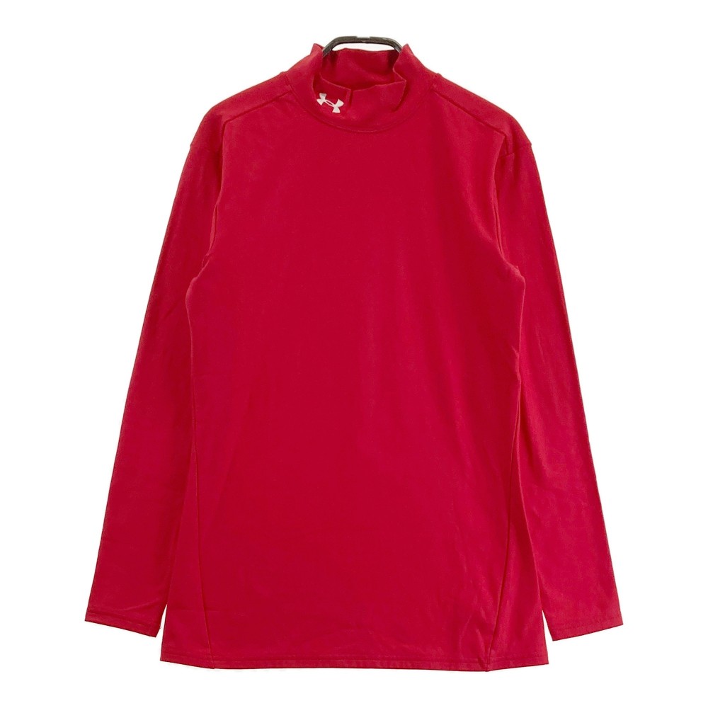 UNDER ARMOUR アンダーアーマー ハイネック 長袖Tシャツ レッド系 XL 【中古】ゴルフウェア メンズ