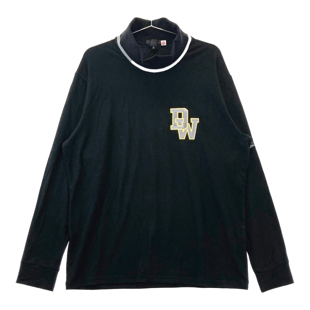DANCE WITH DRAGON ダンスウィズドラゴン ハイネック 長袖Tシャツ ブラック系 4 【中古】ゴルフウェア メンズ