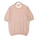 settefili cashmere セッテフィーリ カシミア カシミヤ混 半袖 ニット ピンク系 44 【中古】メンズ