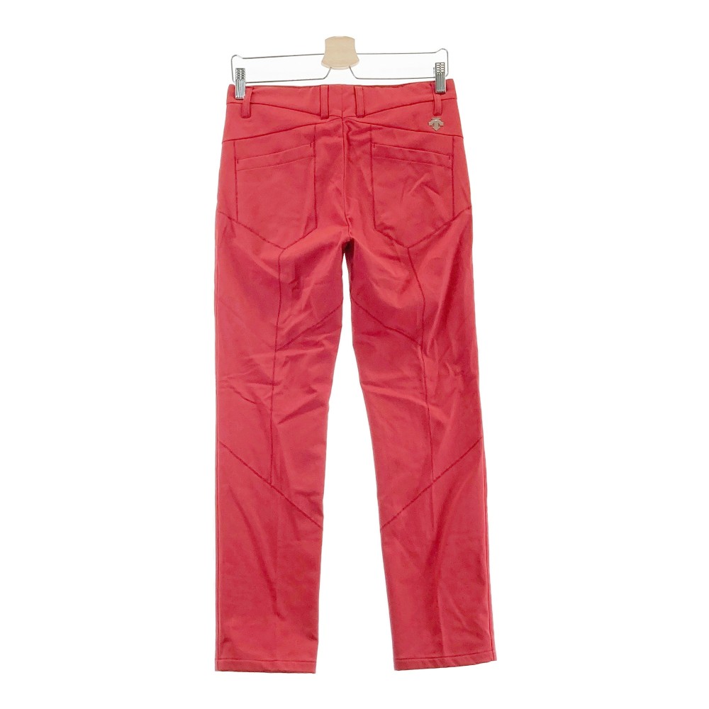 DESCENTE GOLF デサントゴルフ 裏起毛パンツ レッド系 SS 【中古】ゴルフウェア メンズ