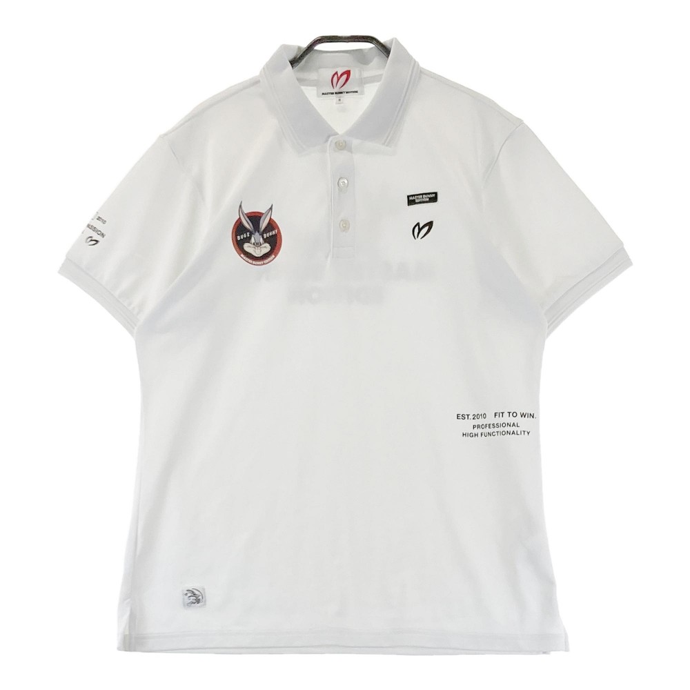 MASTER BUNNY EDITION マスターバニーエディション ×LOONEY TUNES 2023年モデル 半袖ポロシャツ ホワイト系 5 【中古】ゴルフウェア メンズ