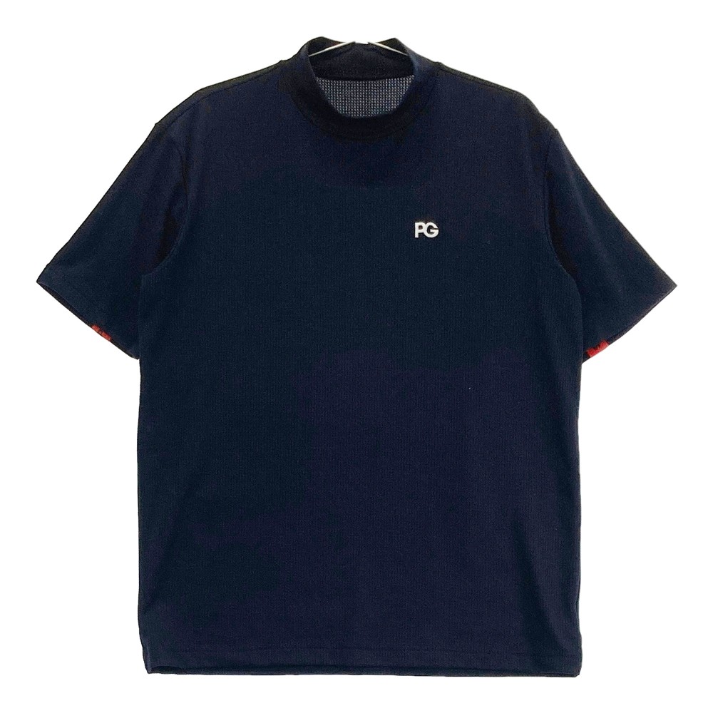 PEARLY GATES パーリーゲイツ 2022年モデル ハイネック 半袖Tシャツ ブラック系 5 【中古】ゴルフウェア メンズ