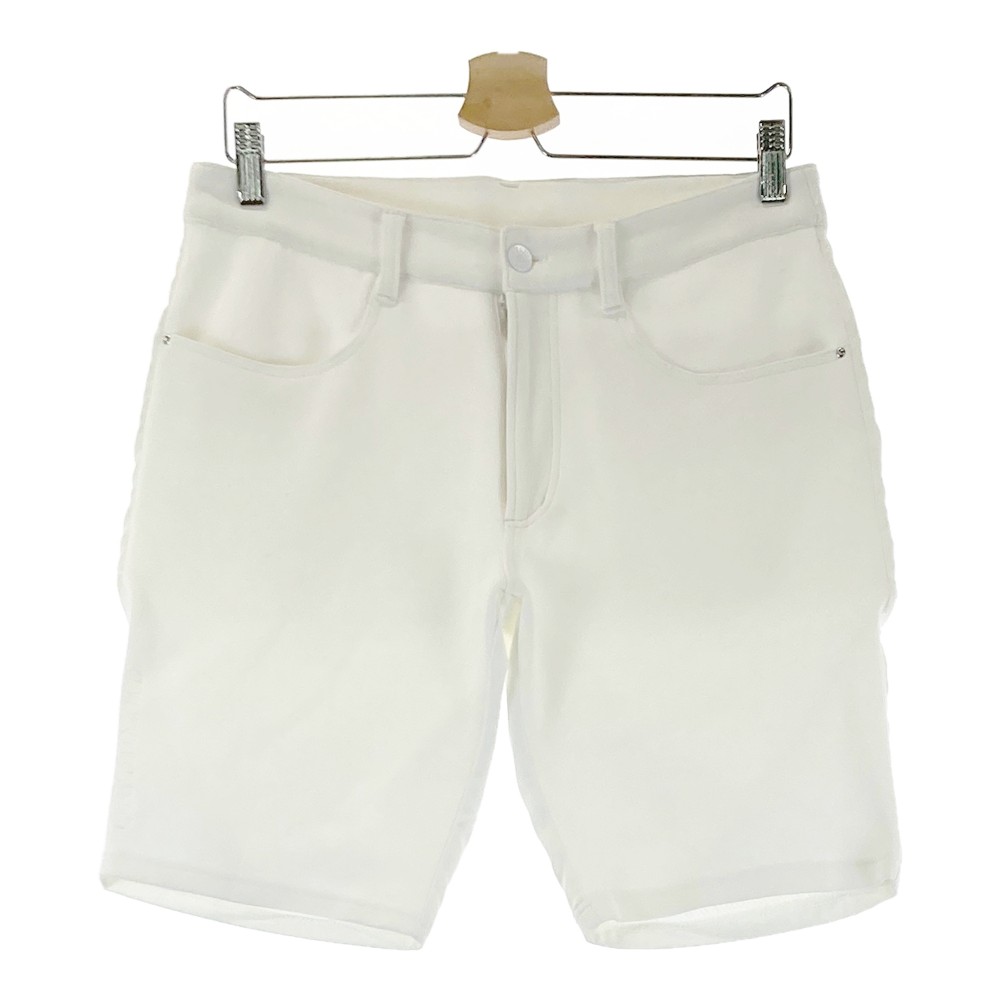 CUARTO UNITED クアルトユナイテッド ストレッチハーフパンツ ホワイト系 M 【中古】ゴルフウェア メンズ