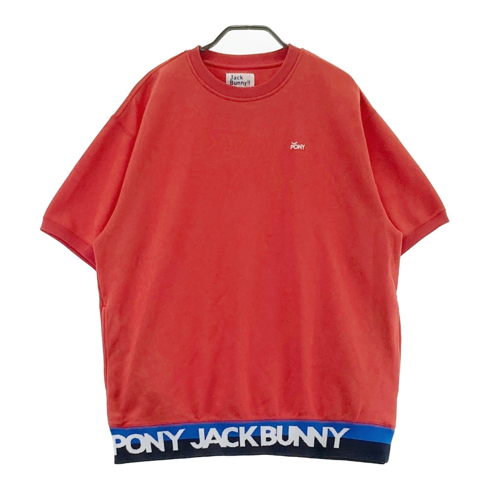 JACK BUNNY ジャックバニー 半袖プルオーバー レッド系 6 【中古】ゴルフウェア メンズ