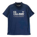 CALLAWAY キャロウェイ 2024年 半袖ハイネックTシャツ ネイビー系 M 【中古】ゴルフウェア メンズ
