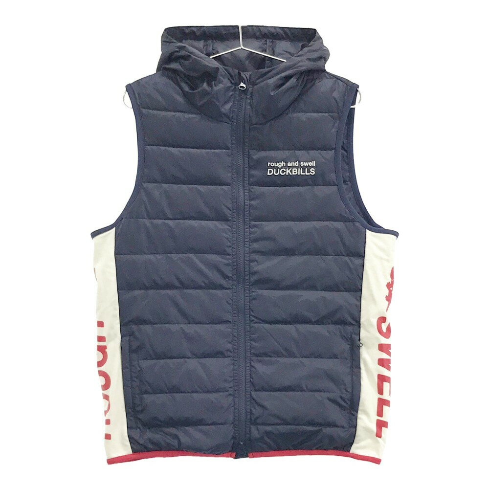 ROUGH&SWELL ラフアンドスウェル 2021年モデル ダウンベスト ネイビー系 M 【中古】ゴルフウェア メンズ