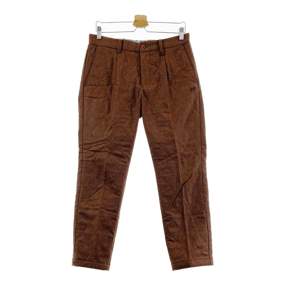 MASTER BUNNY EDITION マスターバニーエディション ウール混 中綿パンツ ブラウン系 4 【中古】ゴルフウェア メンズ