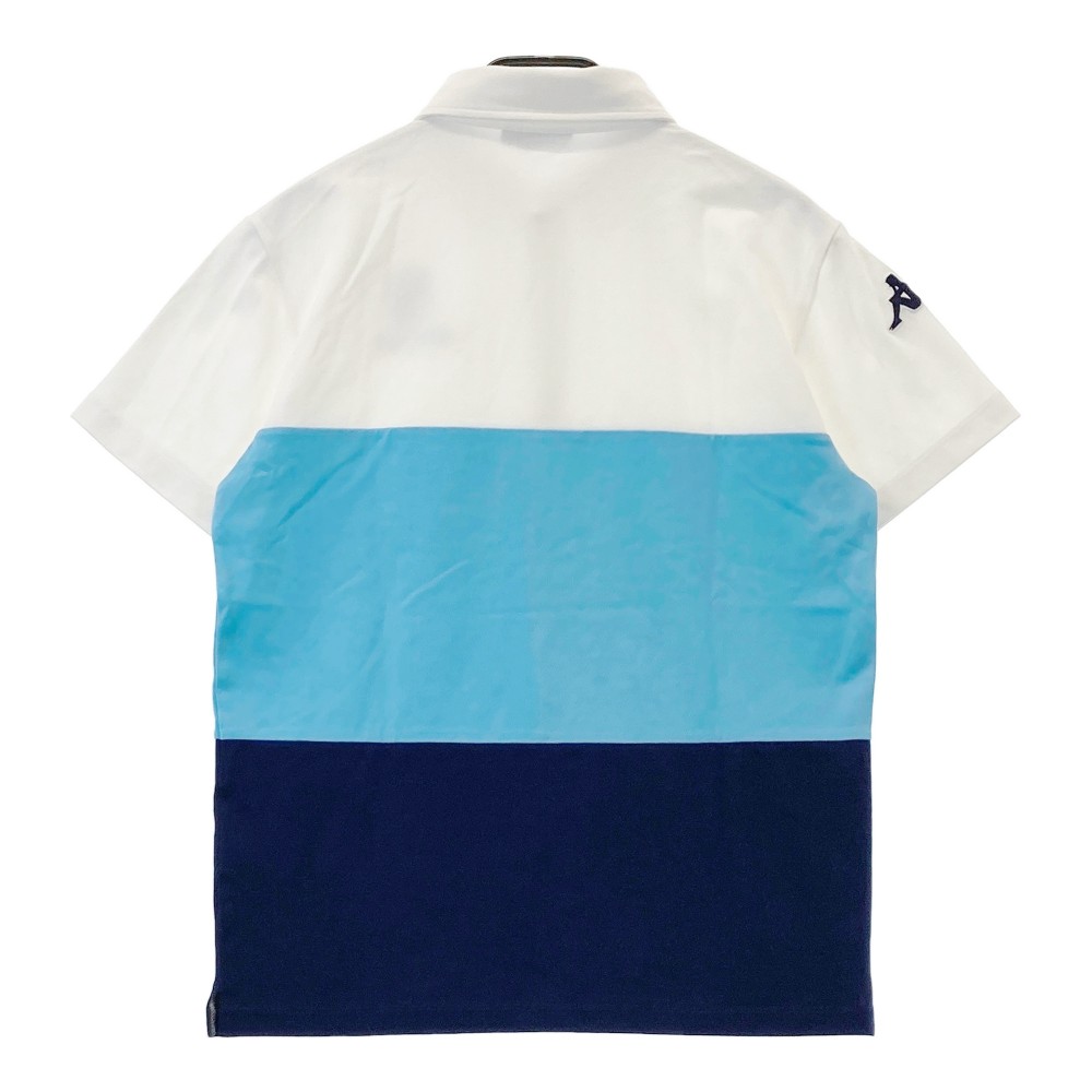 KAPPA GOLF カッパゴルフ 半袖ポロシャツ ブルー系 LL 【中古】ゴルフウェア メンズ