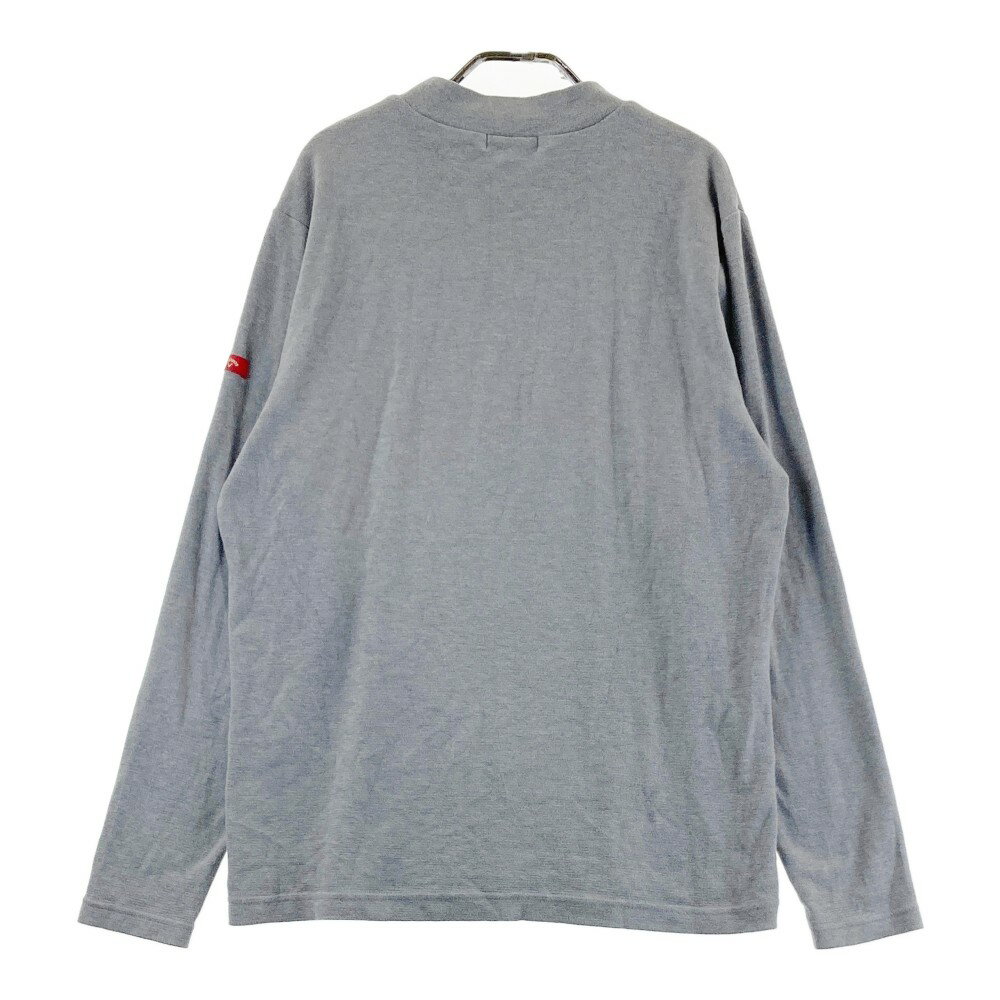 CALLAWAY キャロウェイ レッドレーベル モックネック 長袖ニットセーター グレー系 LL 【中古】ゴルフウェア メンズ