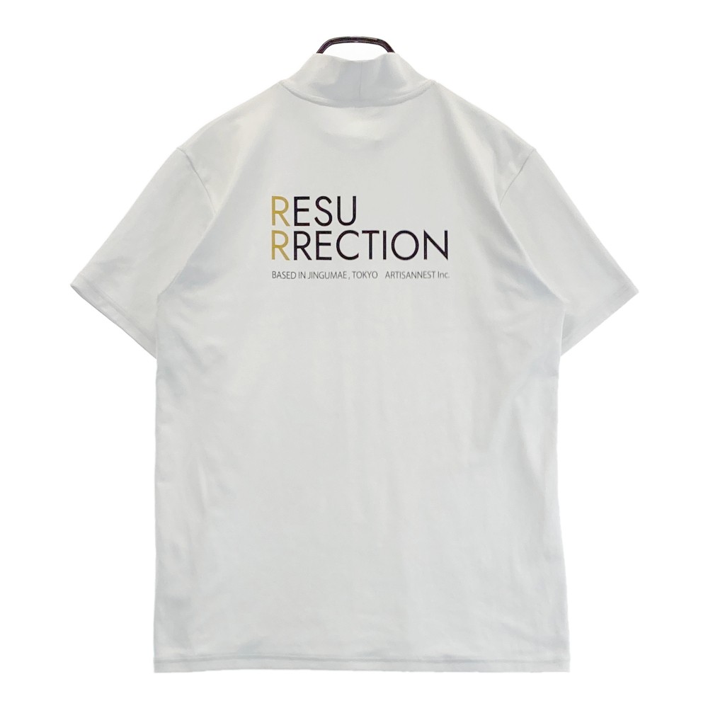 RESURRECTION レザレクション 2022年モデル ハイネック 半袖Tシャツ ホワイト系 XL 【中古】ゴルフウェア メンズ
