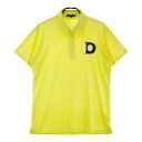 DANCE WITH DRAGON ダンスウィズドラゴン 半袖ポロシャツ スカル スパンコール イエロー系 3 【中古】ゴルフウェア メンズ(4)
