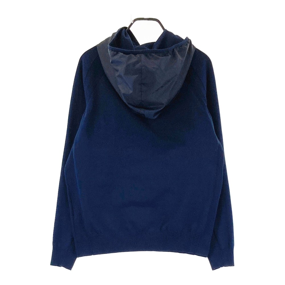 CALLAWAY キャロウェイ 2023年モデル 切替 ニットパーカー エンボスロゴ ネイビー系 L 【中古】ゴルフウェア メンズ