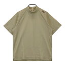 PGG PEARLY GATES パーリーゲイツ 2024年モデル バックジップ ハイネック 半袖Tシャツ ベージュ系 4 【中古】ゴルフウェア メンズ