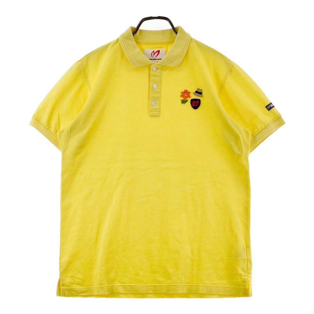 MASTER BUNNY EDITION マスターバニーエディション 半袖ポロシャツ イエロー系 5 【中古】ゴルフウェア メンズ
