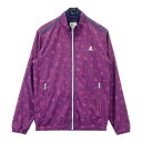 MARK&LONA マークアンドロナ 長袖ジャケット 裏メッシュ 総柄 パープル系 M 【中古】ゴルフウェア メンズ