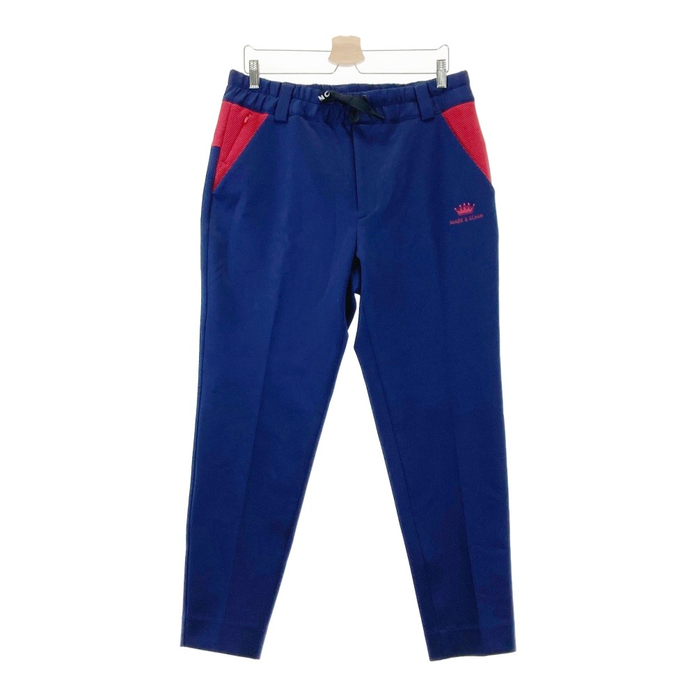 MARK&LONA マークアンドロナ スウェットパンツ ネイビー系 50 【中古】ゴルフウェア メンズ