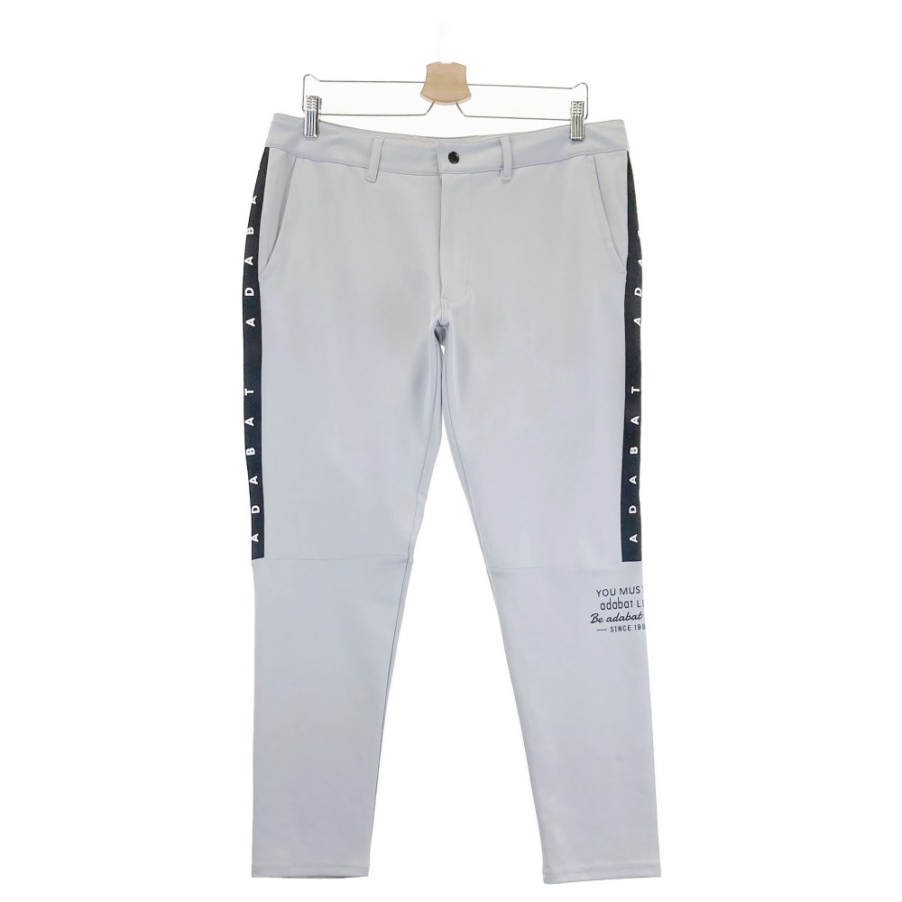 ADABAT アダバット ストレッチパンツ グレー系 L 【中古】ゴルフウェア メンズ