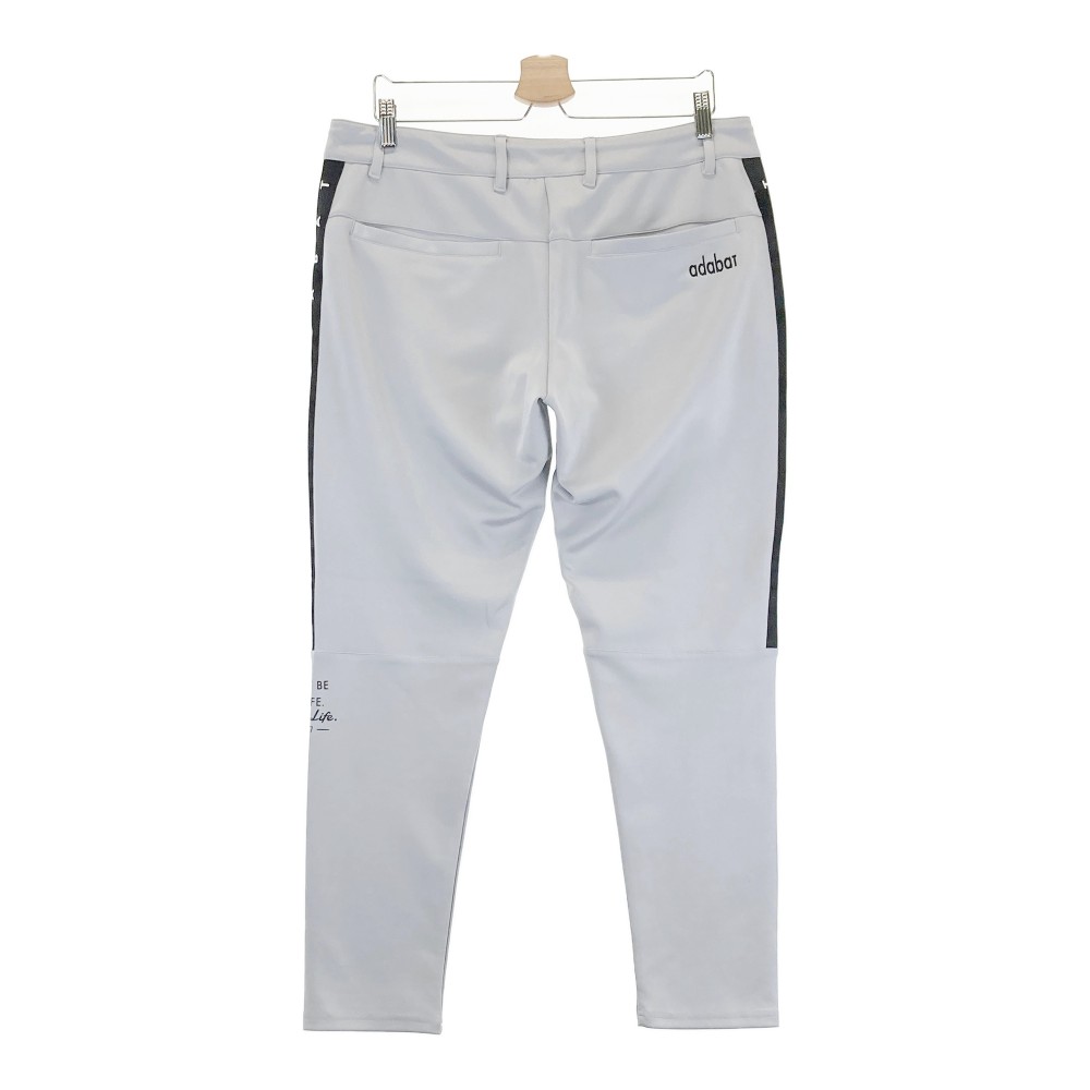 ADABAT アダバット ストレッチパンツ グレー系 L 【中古】ゴルフウェア メンズ