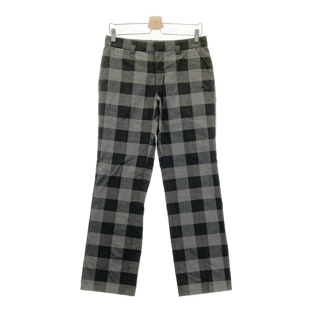 KAPPA GOLF カッパゴルフ ストレッチパンツ チェック柄 グレー系 79 【中古】ゴルフウェア メンズ
