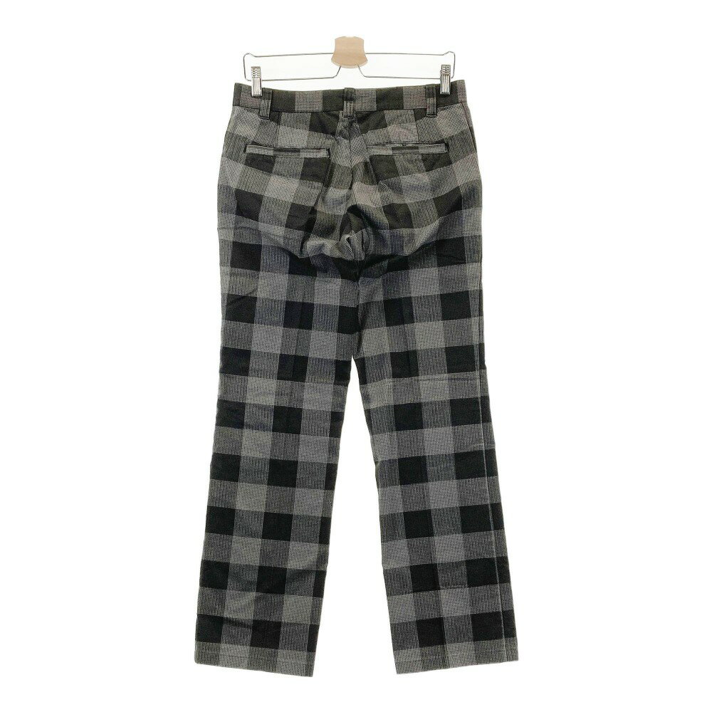 KAPPA GOLF カッパゴルフ ストレッチパンツ チェック柄 グレー系 79 【中古】ゴルフウェア メンズ