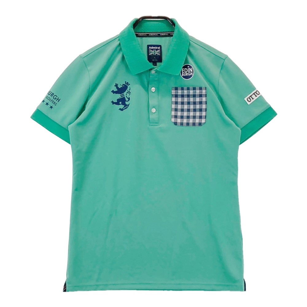 ADMIRAL アドミラル 半袖ポロシャツ グリーン系 L 【中古】ゴルフウェア メンズ