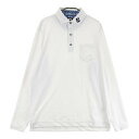 FOOT JOY フットジョイ 長袖 ポロシャツ ホワイト系 XL 【中古】ゴルフウェア メンズ(4)