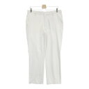 MUNSING WEAR マンシングウェア 2023年モデル ストレッチパンツ ホワイト系 85 【中古】ゴルフウェア メンズ