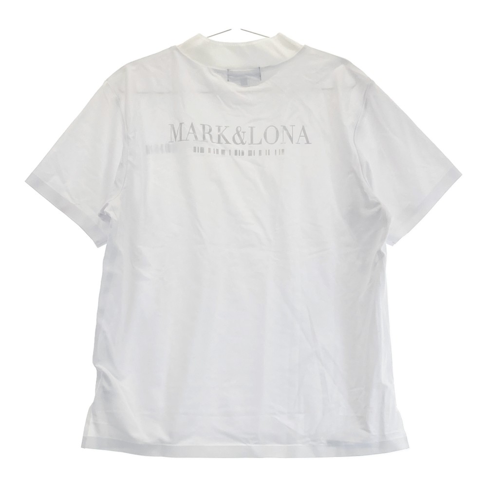 MARK&LONA マークアンドロナ 2023年モデル モックネック 半袖 Tシャツ ホワイト系 48 【中古】ゴルフウェア メンズ