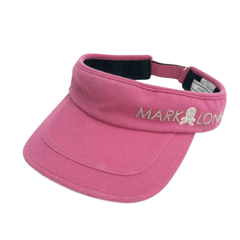 MARK&LONA マークアンドロナ サンバイザー ピンク系 FR 【中古】ゴルフウェア