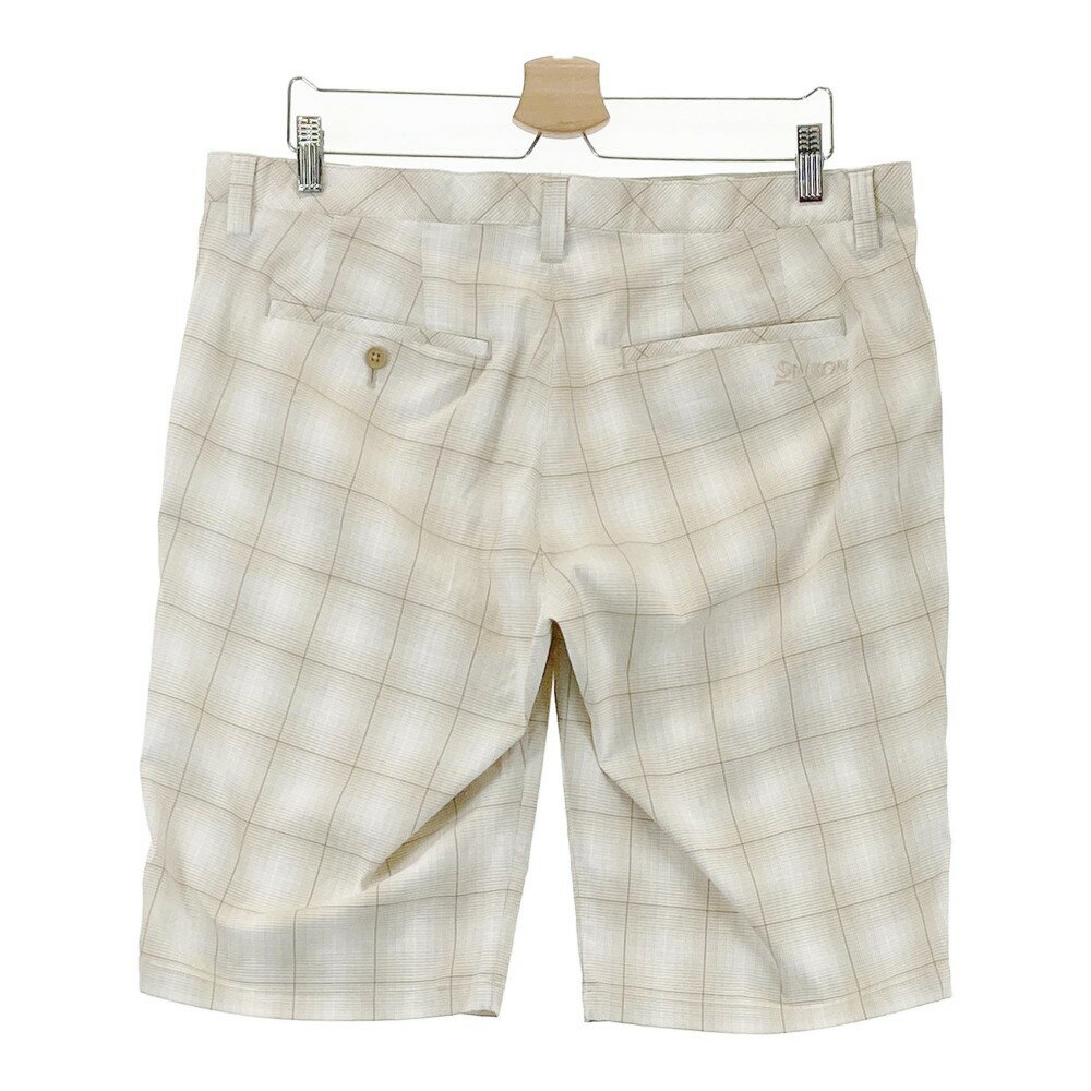 SRIXON スリクソン ハーフパンツ チェック柄 ベージュ系 94 【中古】ゴルフウェア メンズ