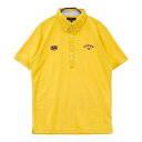 CALLAWAY キャロウェイ 半袖ポロシャツ ボタンダウン イエロー系 L 【中古】ゴルフウェア メンズ(4)