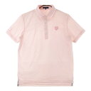 23区GOLF ニジュウサンクゴルフ 半袖ポロシャツ ピンク系 LL 【中古】ゴルフウェア メンズ(4)