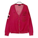 MUNSING WEAR マンシングウェア ニット カーディガン レッド系 LL 【中古】ゴルフウェア メンズ