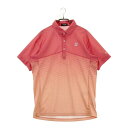 BRIDGESTONE GOLF ブリヂストンゴルフ TOUR B 半袖ポロシャツ グラデーション柄 レッド系 L 【中古】ゴルフウェア メンズ(4)
