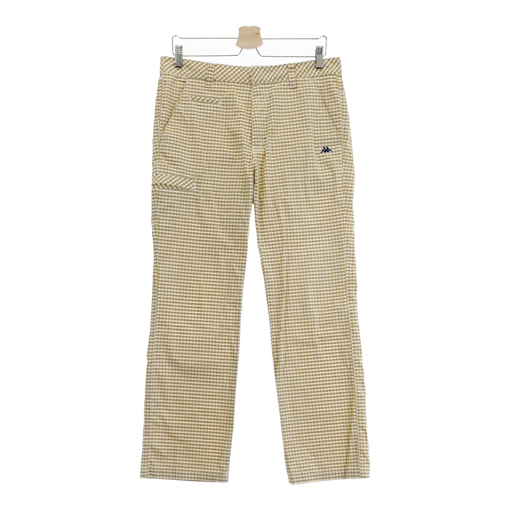 KAPPA GOLF カッパゴルフ パンツ チェック イエロー系 82 【中古】ゴルフウェア メンズ