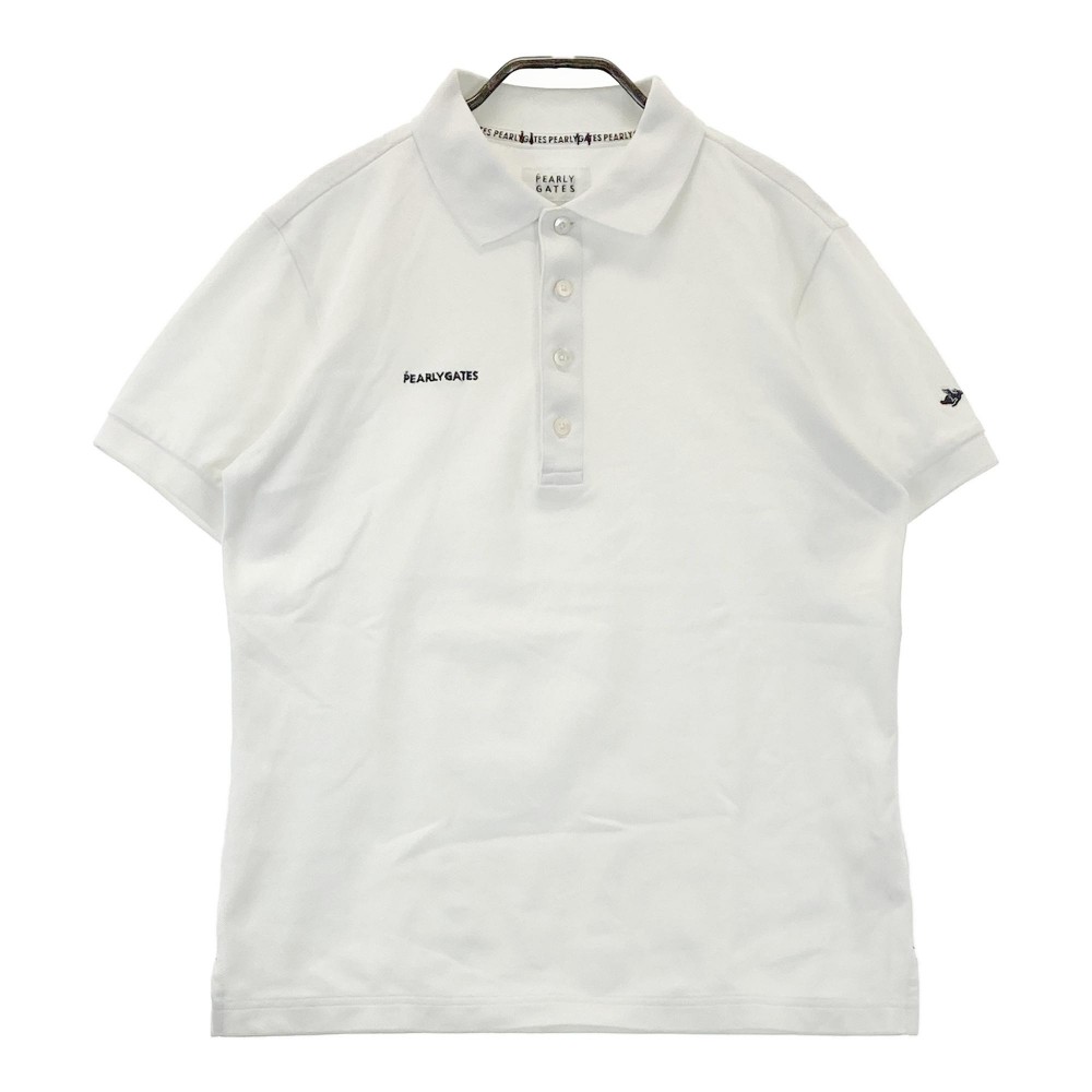 PEARLY GATES パーリーゲイツ 半袖ポロシャツ ホワイト系 4 【中古】ゴルフウェア メンズ