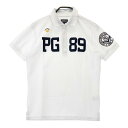 PEARLY GATES パーリーゲイツ 半袖ポロシャツ ニコちゃん ワッペン ホワイト系 5 【中古】ゴルフウェア メンズ