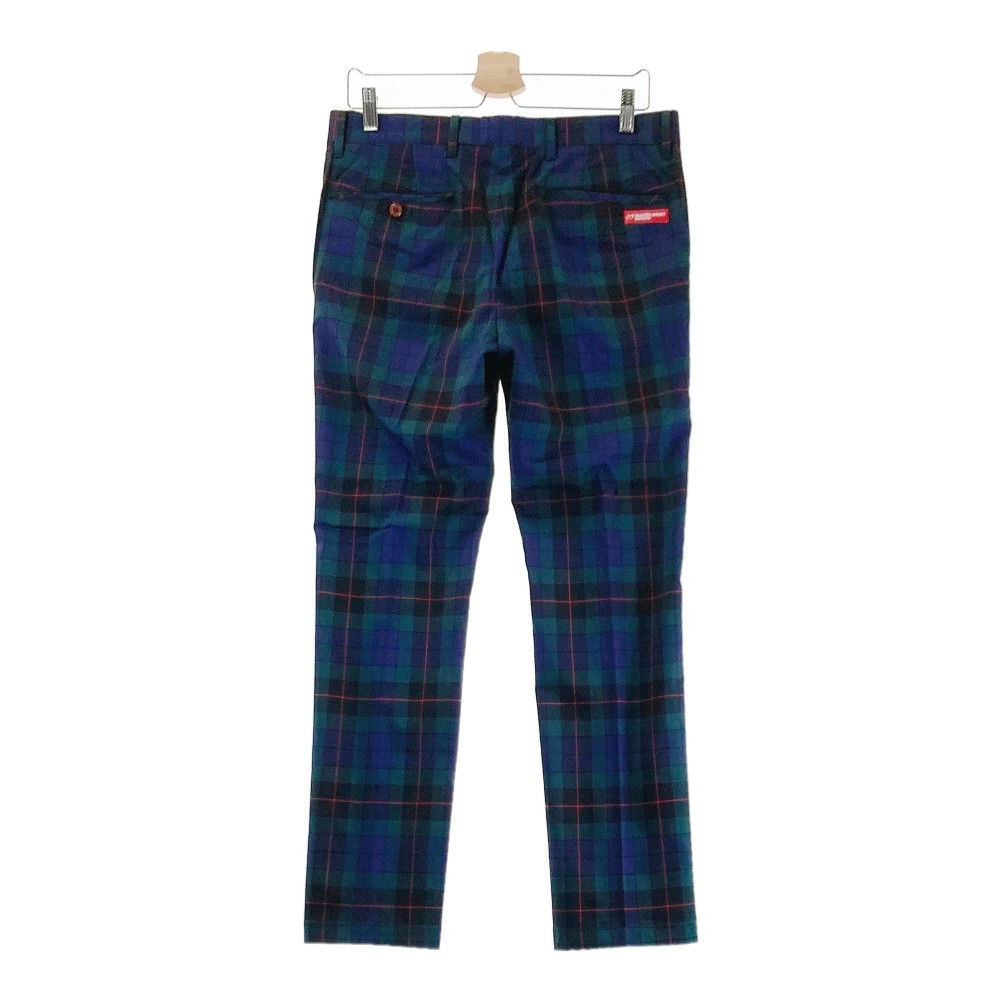 MASTER BUNNY EDITION マスターバニーエディション ストレッチパンツ チェック柄 カーキ系 4 【中古】ゴルフウェア メンズ