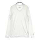 CALLAWAY キャロウェイ Vネック 長袖Tシャツ ホワイト系 M 【中古】ゴルフウェア メンズ(4)