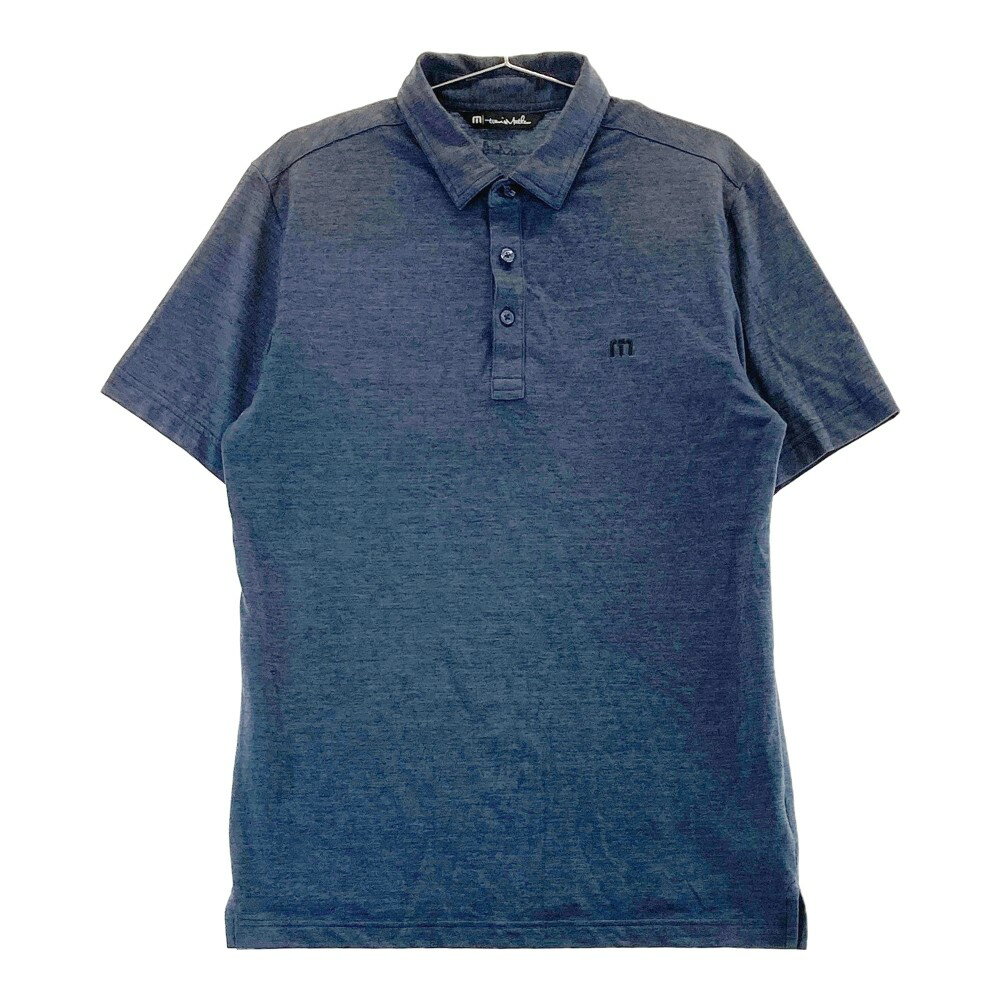 TRAVIS MATHEW トラビスマシュー 半袖ポロシャツ ネイビー系 M 【中古】ゴルフウェア メンズ