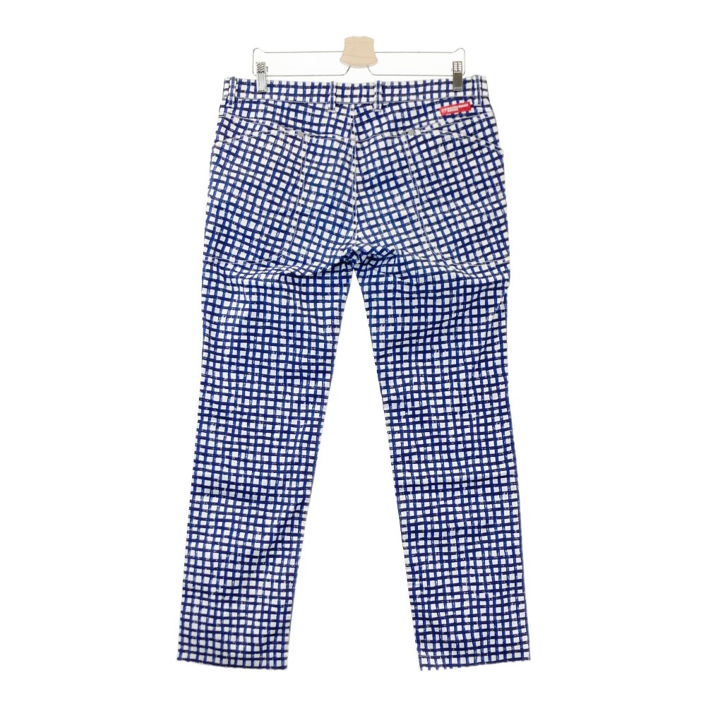 MASTER BUNNY EDITION マスターバニーエディション ロングパンツ チェック柄 ネイビー系 6 【中古】ゴルフウェア メンズ