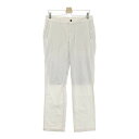 DESCENTE GOLF デサントゴルフ ストレッチパンツ ホワイト系 L 【中古】ゴルフウェア メンズ(4)