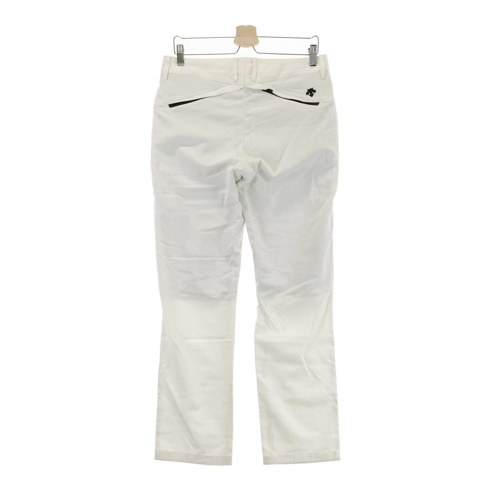 DESCENTE GOLF デサントゴルフ ストレッチパンツ ホワイト系 L 【中古】ゴルフウェア メンズ